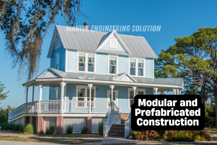 Modular and prefabricated construction for modern residential homes with smart architectural design by Mahive Engineering Solution in Washington